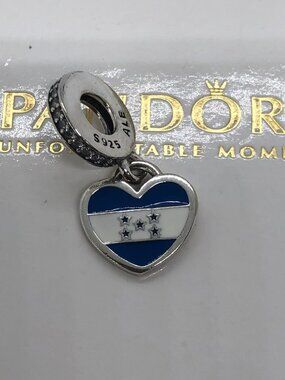 ✨🔥Pandora Honduras Flag Exclusive Charm Dangle Pendant S925 Sterling Silver Jew